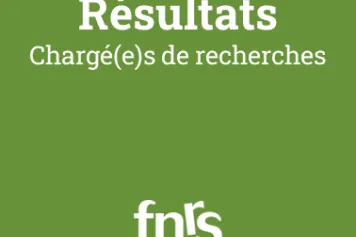 Résultats de l'appel Bourses et Mandats 2022 - Chargé(e) de recherches