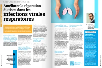 www.FNRS.news 125 | Améliorer la réparation du tissu dans les infections virales respiratoires 