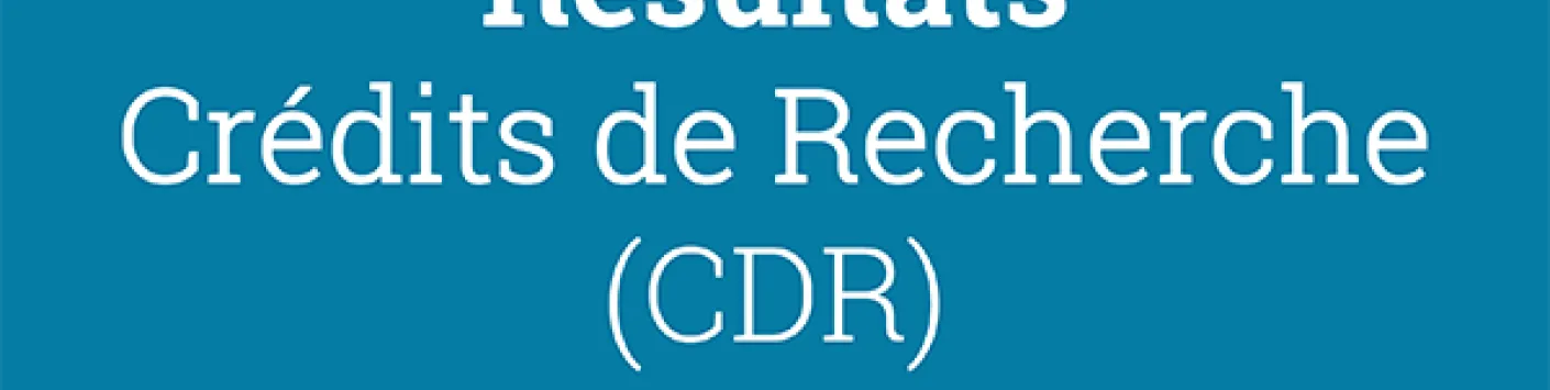 Candidatures retenues pour l'Appel Crédits et Projets 2020