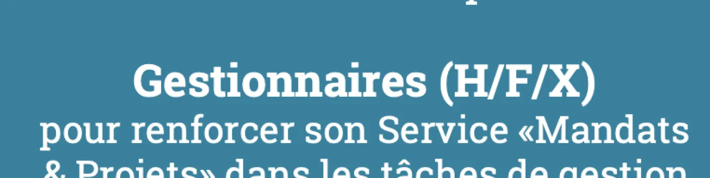 Le FNRS recherche plusieurs Gestionnaires (H/F/X)