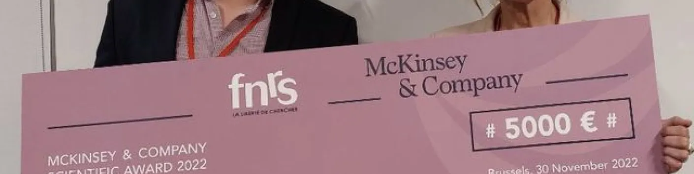 Félicitations à Julien Olivet pour son Prix McKinsey-FNRS 2022 