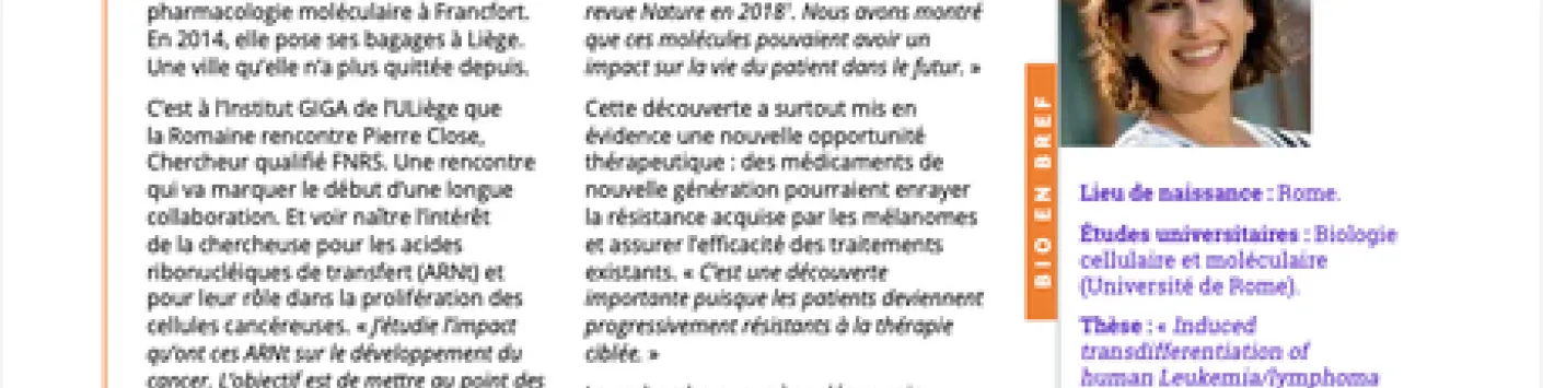 Félicitations à Francesca Rapino