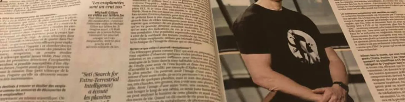 Interview de Michaël Gillon, Maître de recherches FNRS Uliege dans La Libre