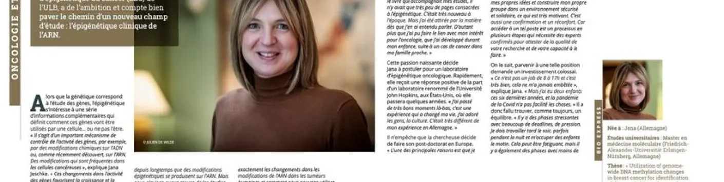 Félicitations à Jana Jeschke, nouvelle Chercheuse qualifiée FNRS de l' ULB - Université libre de Bruxelles 